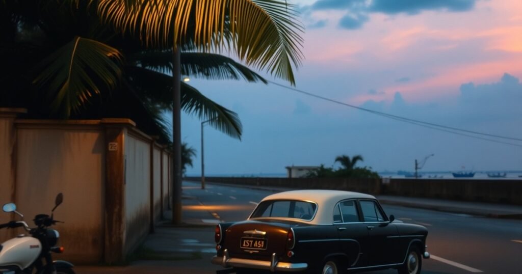 Chennai coastal street at dusk evoking The Family Man Season 2 cast plot review setting