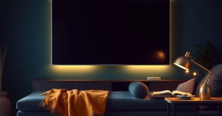 Cosy evening living room with glowing television showcasing best Hindi web series on Amazon Prime