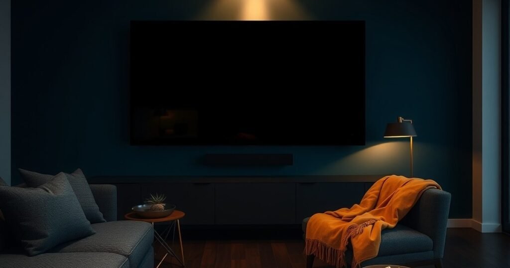 Cosy evening living room with glowing television for streaming best Hindi web series on Netflix 2026